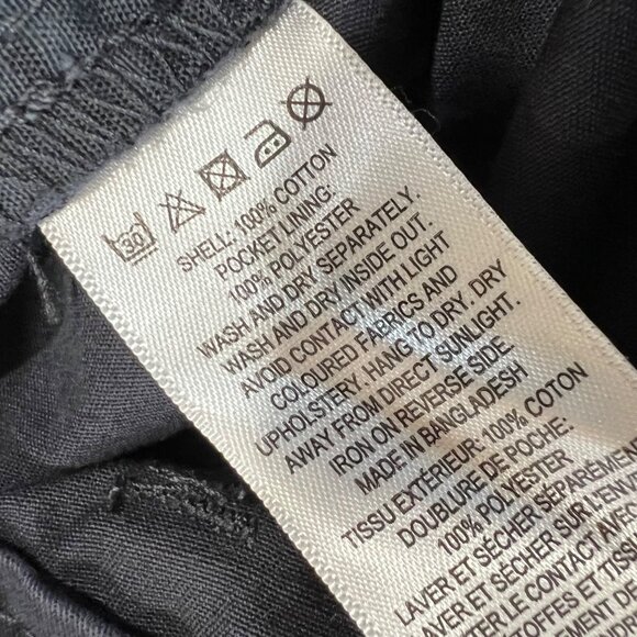 French Connection Mens Chino Pants Cotton Black Flat Front Size Large NWOT - Picture 9 of 10